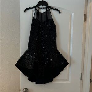 Weissman Black Sequin One Piece Dance